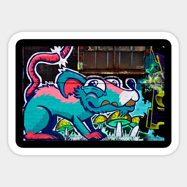 Street Art Graffiti Digbeth Birmingham UK Sticker by AndyEvansPhotos